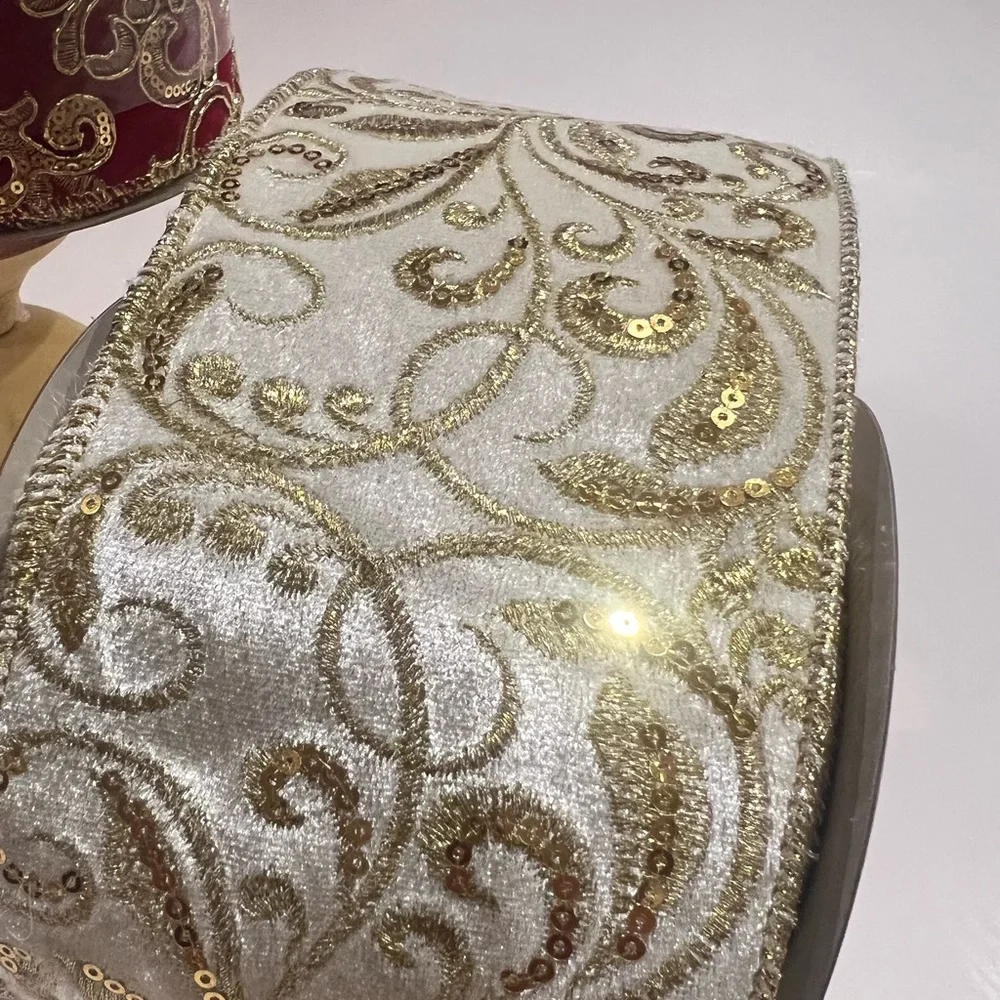 🆕 Mark Roberts /Katherine's Collection /Mackenzie Childs?? Christmas Gold Ribbon
